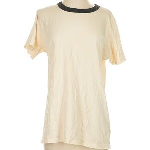 BIG BUD PRESS - Cream T-Shirt with Black Collar sz Medium